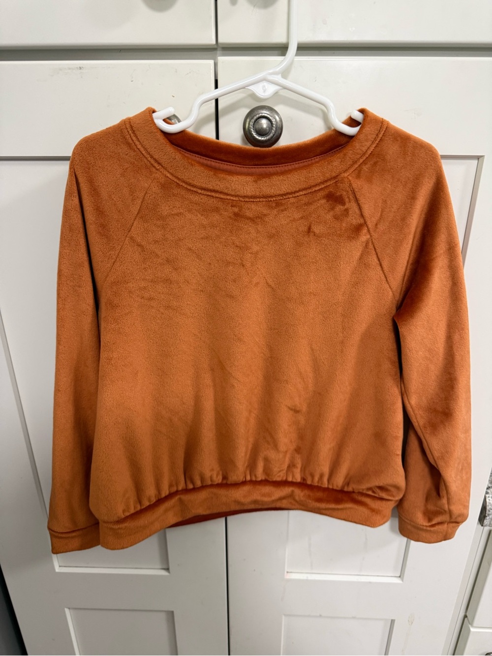 Cat & Jack Orange Plush Pullover Sweatshirt